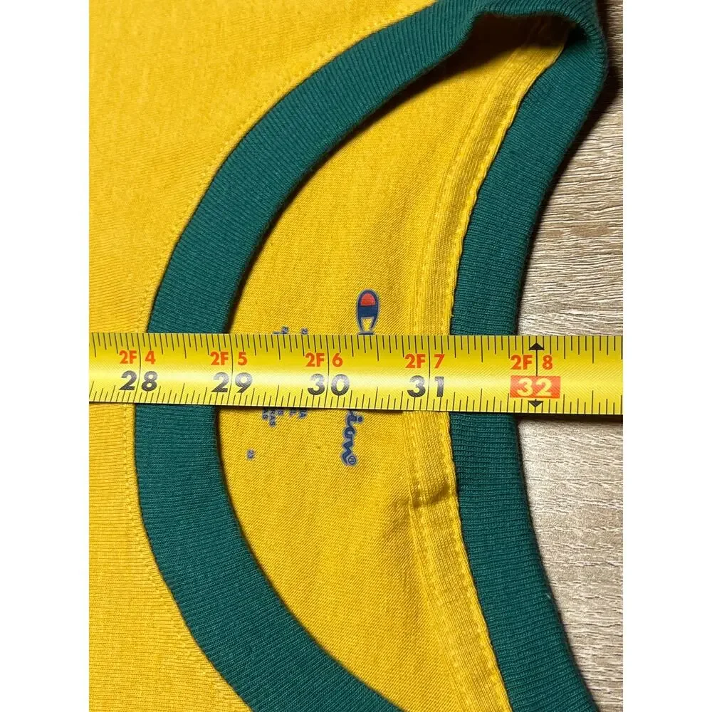 Champion Rec Club 5 Mile Run Yellow Green Heather 2XL TShirt NWT - Picture 4 of 6